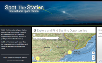 Spot the Station : Les fans d’observation spatiale adoreront ce site qui affiche les dates, heures et lieux possibles pour observer l’ISS et autres satellites en orbite autour de la Terre.