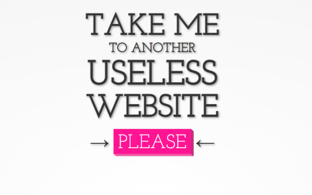 The Useless Web : Si vous cherchez un moyen de procrastiner en ligne, The Useless Web est fait pour vous !